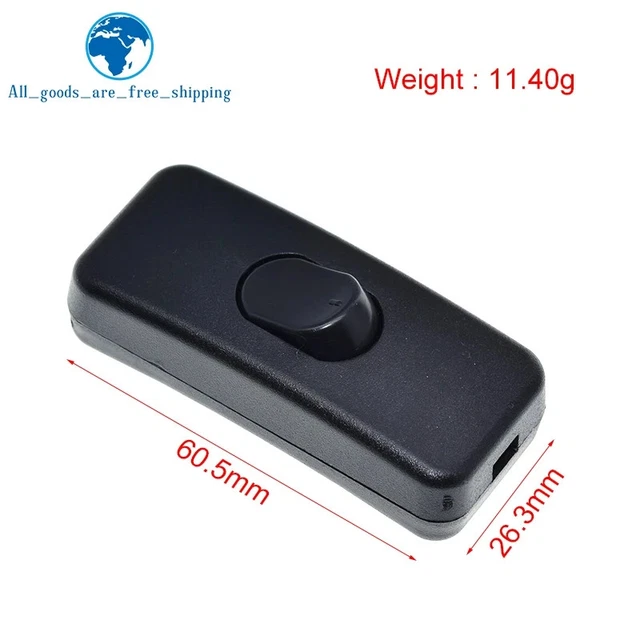 JAKESPECIAL – BLACK Inline ON/OFF Light Switch for 110-250V EUR 25,19 ...