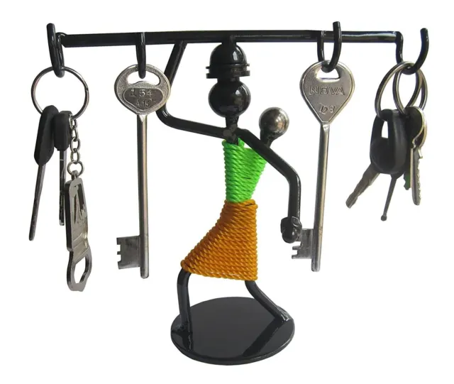 Beautiful MulticolorWallMounted Key Holder/Key Hanger With 4Hooks ForHome/Office
