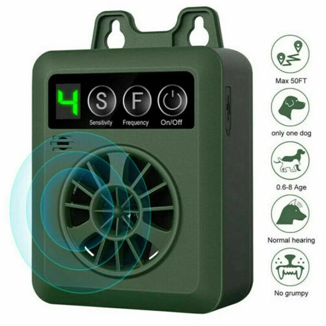 ULTRASCHALL HUNDEVERTREIBER ANTI Bell Gerät Hundeabwehr Abschreckung ...