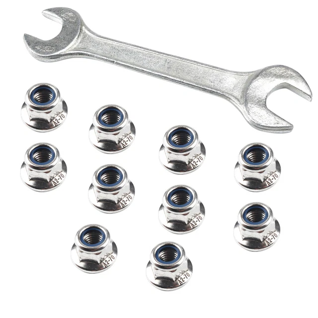 10 Pcs Schraubenschlüssel Nuss-Bolzen-Sortiment Steckschlüssel