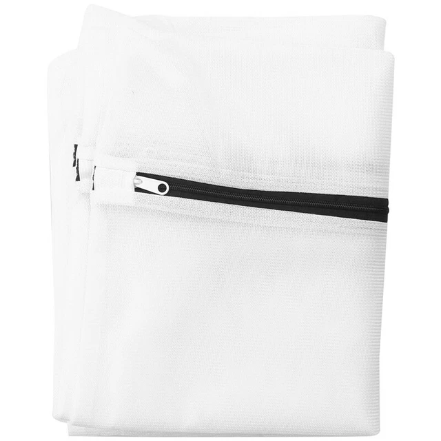 6 Mesh Laundry Bags With Zip Lock-3 & 3 Medium For Laundry,Blouse, Hosiery, Sf