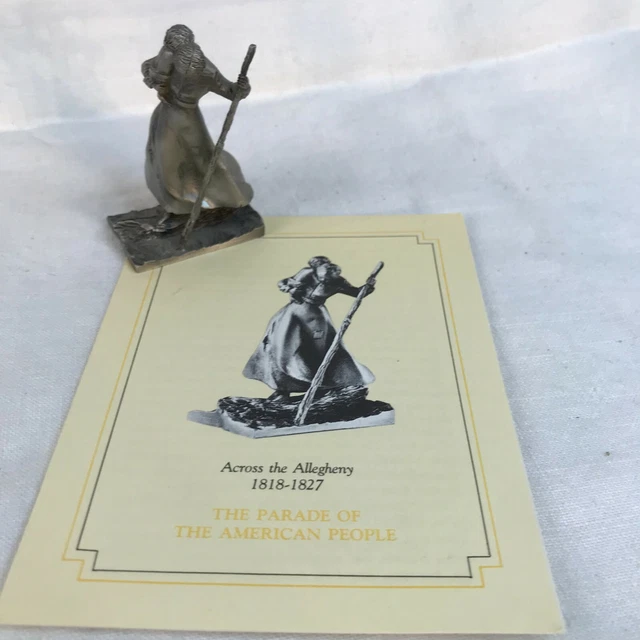Saturday Evening Post Parade Of American People Pewter : "ACROSS THE ALLEGHENY"
