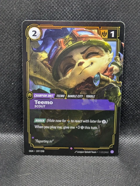 RIFTBOUND - LEAGUE of Legends TCG: Origins (OGN) - Teemo Scout - 197/ ...