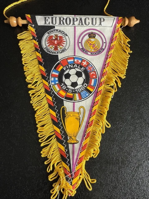 Fanion De Match Inter Milan Vs Benfica 1965 - Collector Avec Certificat - Made In Hungary