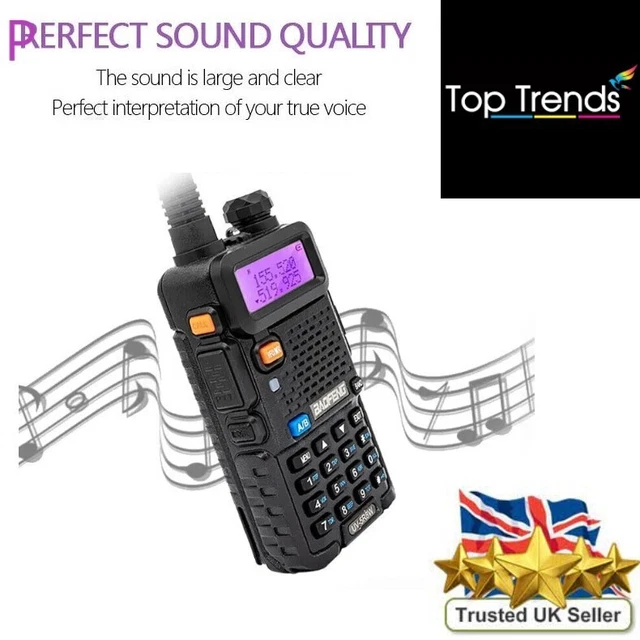 Dual-band Walkie Talkie UV-5R II Baofeng Two Way Radio FM Interphone UHF VHF 2
