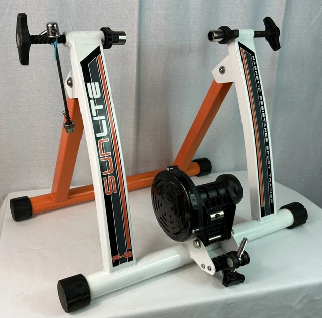 Sunlite F-2 Magnetic Indoor Bike Trainer Exercise Stationary w/ Steel Cap Skewer