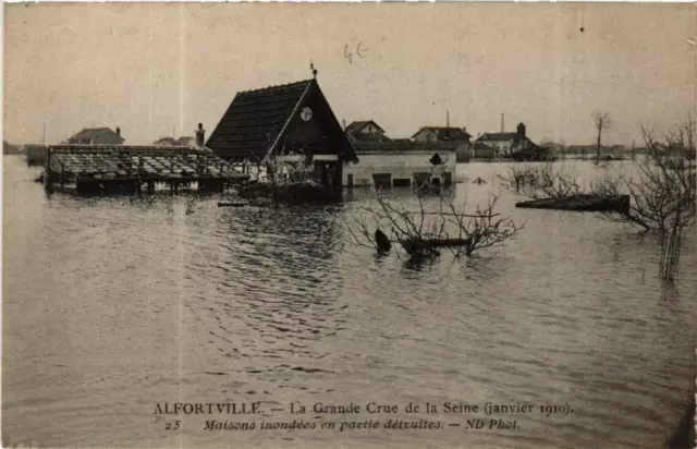 CPA ALFORTVILLE La Grande Crue 1910. Maisons inondées (600095)