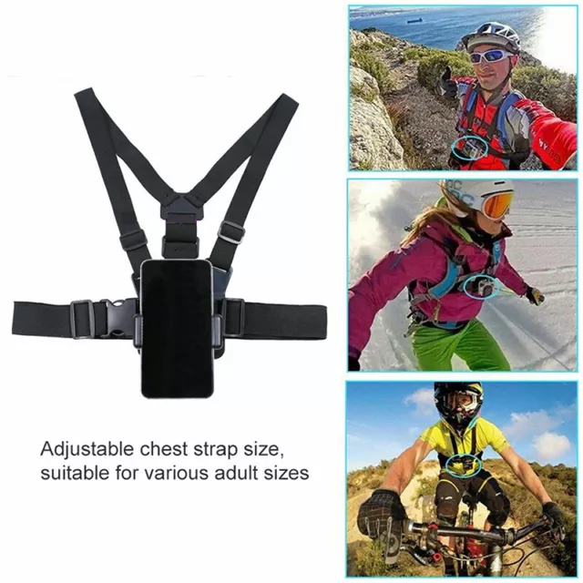 Handy Brusthalterung Chest Halter Strap Bracket für iPhone Samsung Gopro Hero DE