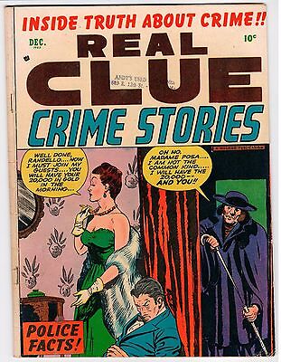 Hillman REAL CLUE CRIME STORIES Vol.7 #10 - VG 1952 Vintage Comic