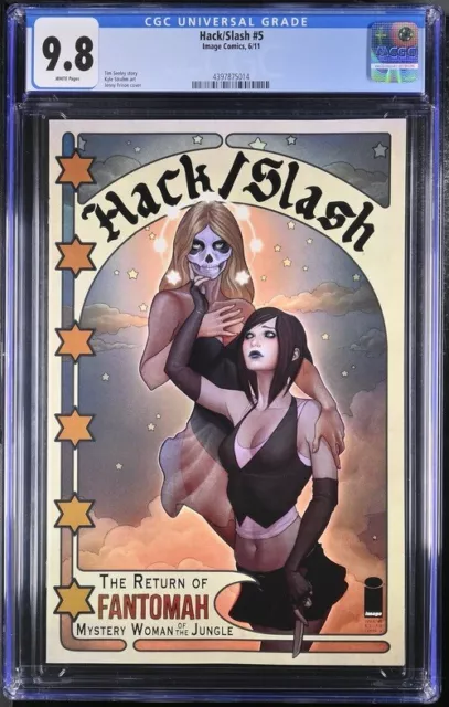 Hack/Slash #5 2011 Cgc 9.8 Image Jenny Frison Variant Rare 5 On Low Census Htf