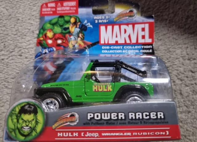 MARVEL DIE CAST COLLECTION Hulk Jeep Wrangler Maisto 2012 New