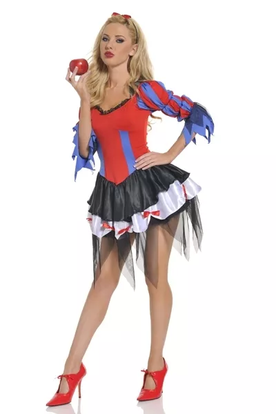 Womens Can Can Dancer Costume Princess Cancan Lady Halloween Fancy Dress Adult