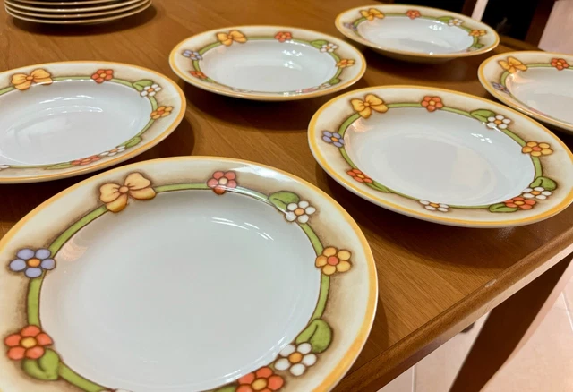 Lot De 6 Assiettes Creuses 23 Cm - Design Lys - Résistantes, Lave-vaisselle & Micro-ondes - Pour Maison, Hôtellerie - 5
