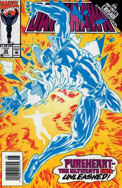 Darkhawk #30 Newsstand Cover (1991-1995) Marvel Comics