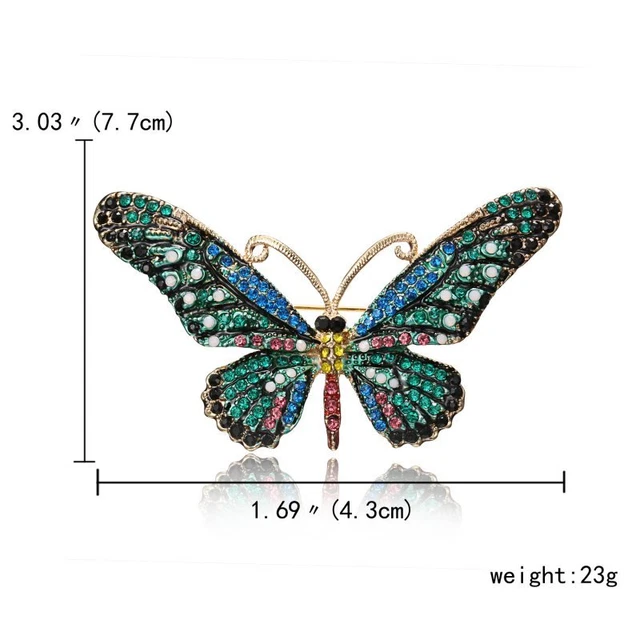 Crystal Rhinestone Bee Dragonfly Butterfly Insects Brooch Pin Charm Fashion Gift