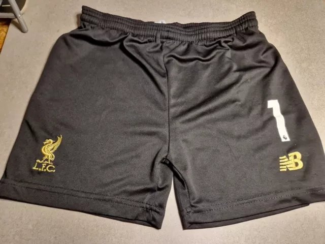 Liverpool FC Training Shorts 24 Inch Boys - LFC Football. New Balance No. 1