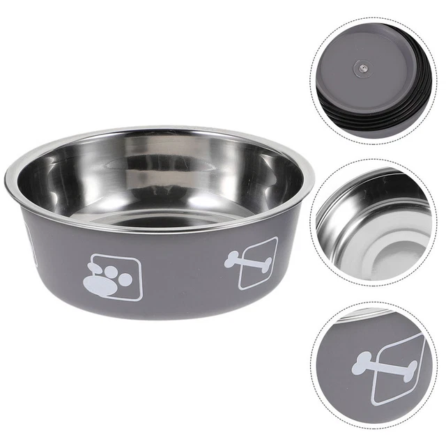 Tazón de comida de acero inoxidable para mascotas recipiente de comida para perros comida para perros