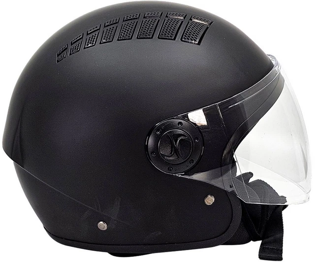 Casque Moto Demi-jet BHR 834 Flow - Taille XL, Vert Mat, 16 Aérations, Homologué ECE 22.06, Poids 1100g