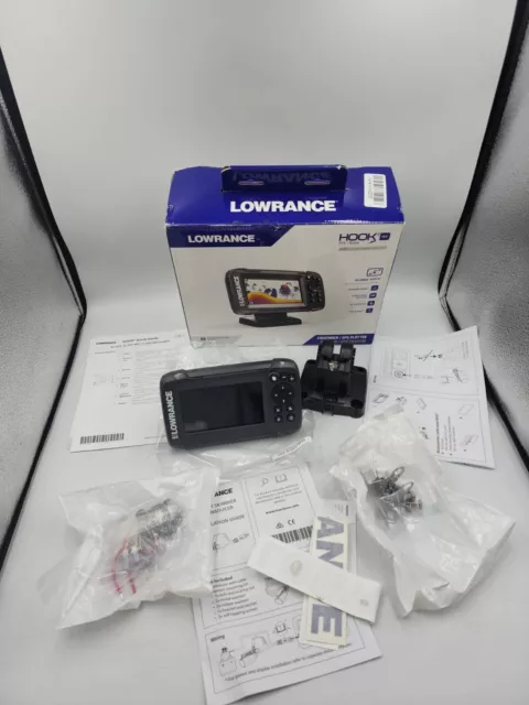 LOWRANCE HOOK2 4X Portable Fishfinder with Bullet Skimmer Transducer 4  Screen $99.98 - PicClick