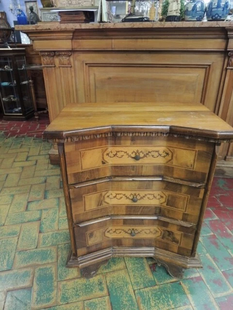 20311 Pequeño Cajonera Gabinete Incrustado Mesilla de Noche Primero Del 900