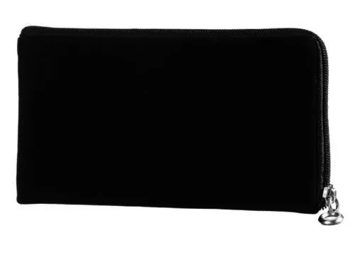 Zipper Handy Tasche für Xiaomi Mi 10T lite  - Etui  Soft Case Hülle schwarz