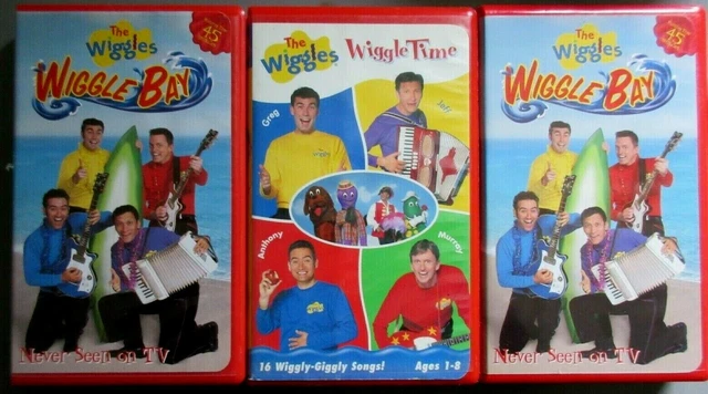 3  Old Vintage 1999-2003 The Wiggles Wiggle Time Bay VHS Tapes