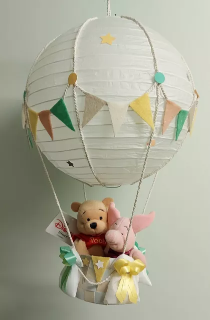 Winnie the Pooh and Piglet in hot Air Balloon Lamp-light Shade for Baby Nursery