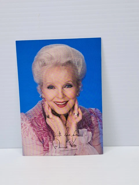 Anna Lee Autographed Signed  4 X 6 Photo REPRINT Actress
