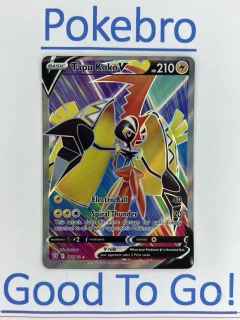 Pokemon Card Tapu Koko VMAX 051/163 Battle Styles NM/M 