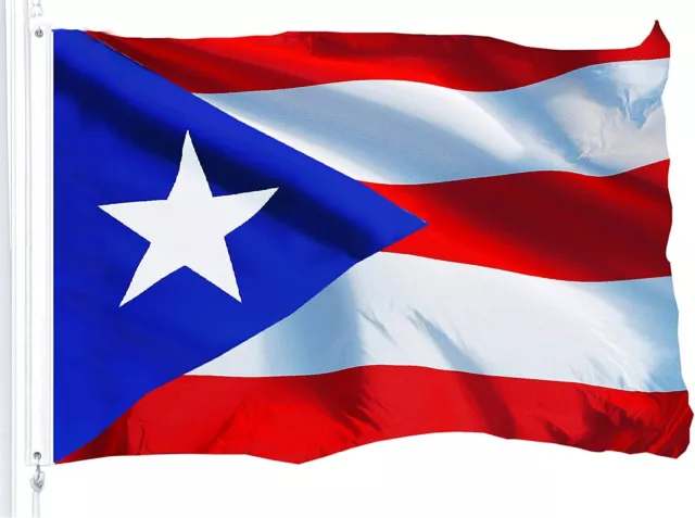 Puerto Rico Flag 3x5 FT National Country Banner Polyester Grommets Puerto Rican