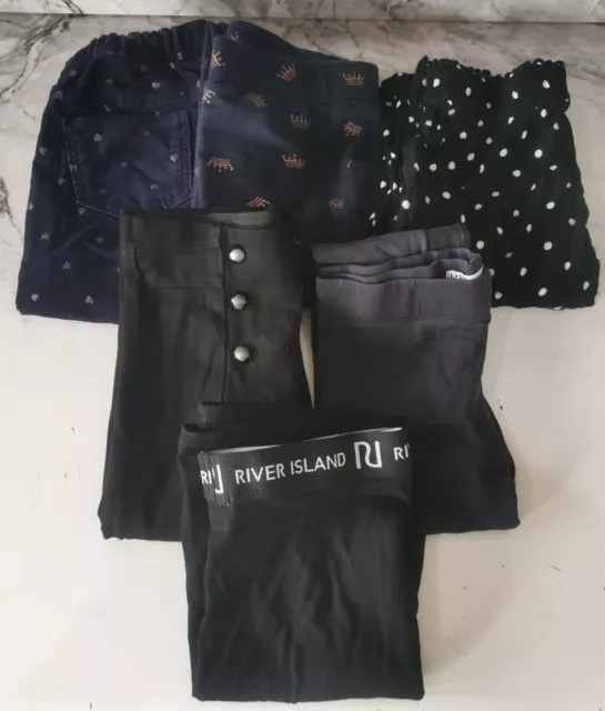 Girls Clothing Bundle x6 - Trousers - Joggers - Leggings & Skirt - Age 7-8