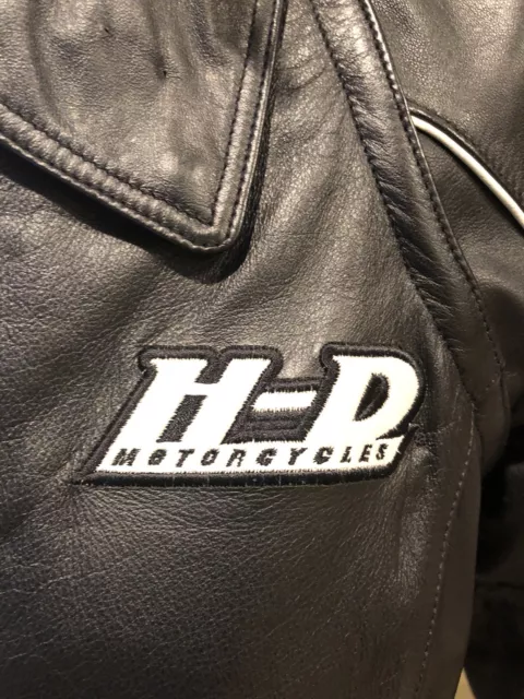 Veste en cuir Harley Davidson taille S W 2