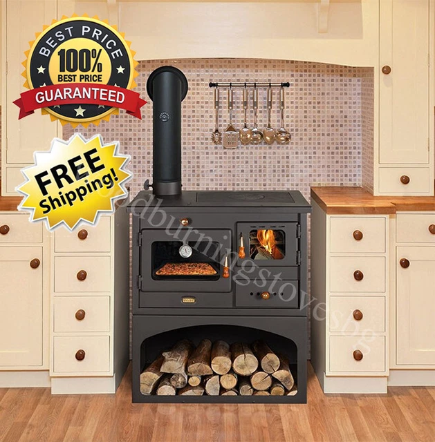 Cuisinière / Poêle à Bois Prity 1P34L – 10,1 KW – Four – EcoDesign A