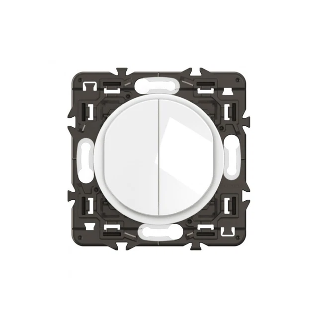 Legrand 099771 Double Interrupteur ou Va et Vient Céliane Soft, 10A