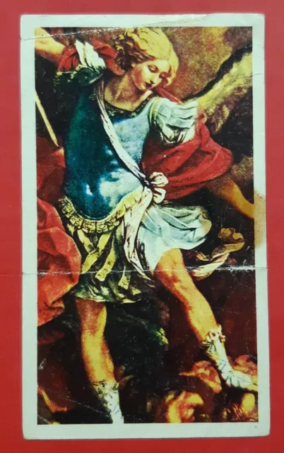 Santino San Michele Arcangelo Holy Card 21 Aprile 1962 Edizioni EB Ele 2/228