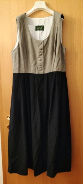 Vestito WALDORFF EXCLUSIV Donna OKTOBERFEST TIROLESE Dirndl Size 50 Nero Verde