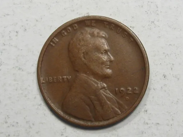 Better Date 1922-d XF Lincoln Wheat Penny. #82