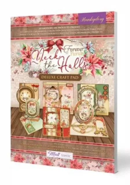 Hunkydory Deluxe Bastelpads, Forever Blumen Deck The Halls DCPAD131 BRANDNEU