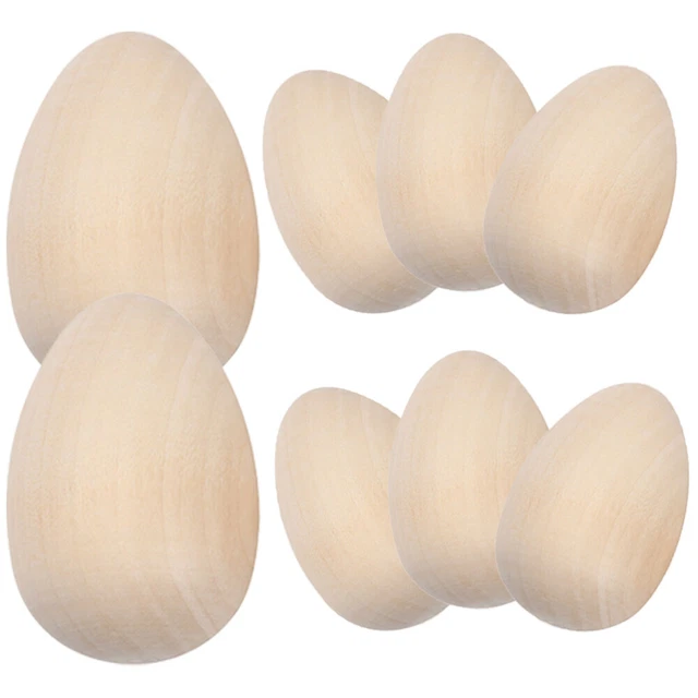 20 Pcs Wooden Imitation Eggs Easter Egg Toys Easter Baskets Eggs Props Child
