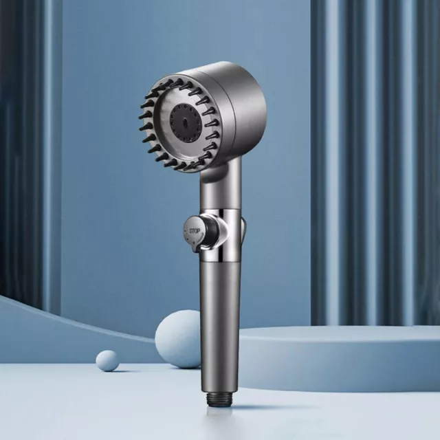 Efficient High-pressure Shower Head With 3-mode Filter; Adjustable Water Saver