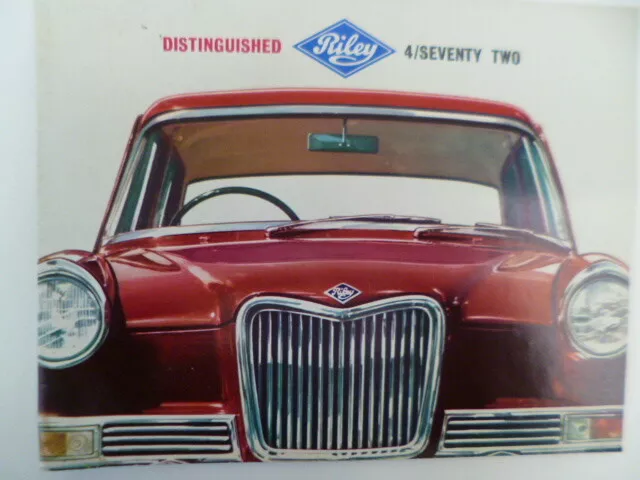 Riley 4 / Seventy Two Colour Sales Fold Out Brochure