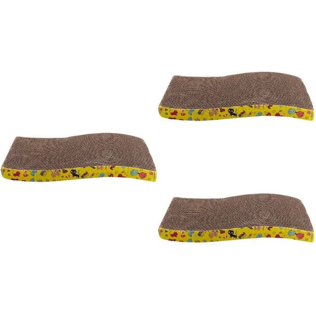 3 PCS Wellpapier Kratzunterlage Für Katzen Kätzchen Kratzbrett Spielzeug
