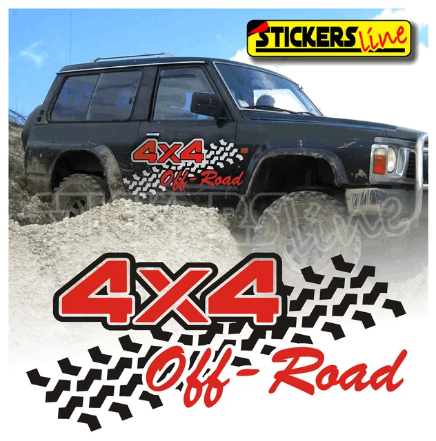 Emblème 4x4 Tout-Terrain Noir – Symbole 4 Roues Motrices Chromé, Sticker Auto Adhésif Pour Voiture 4x4