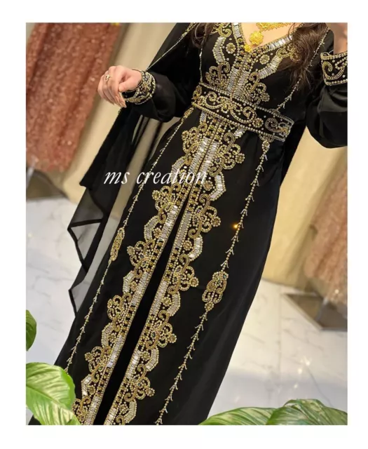 Sale Wedding Moroccan Dubai Kaftans Farasha Abaya Dress Very Fancy Wedding Dress