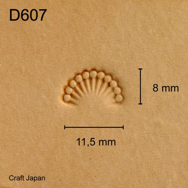 Punziereisen, Lederstempel, Punzierstempel, Leather Stamp, D607 - Craft Japan