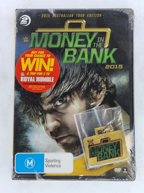WWE Money In The Bank 2015 - DVD Region 4 NTSC - Brand New - Dolph Ziggler