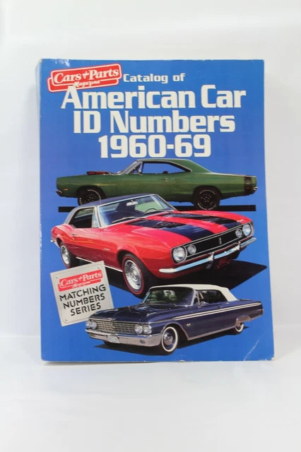 X V I D E O Catalog Of American Car I D Numbers, 1960-69 I@d