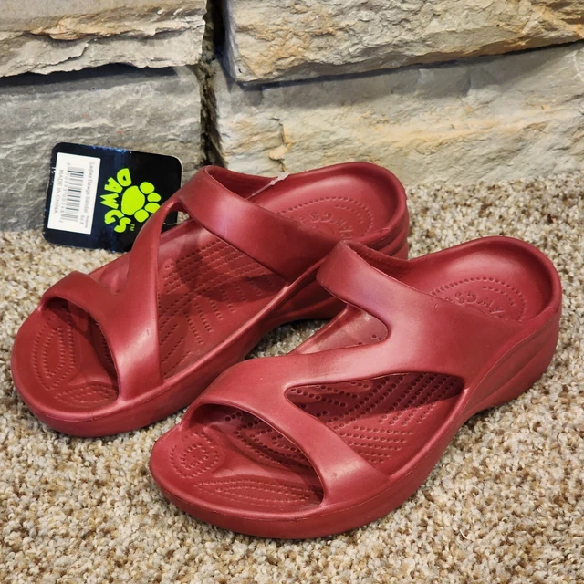 DAWGS Women's Z Sandals - Burgundy Sz US 5 EU 35