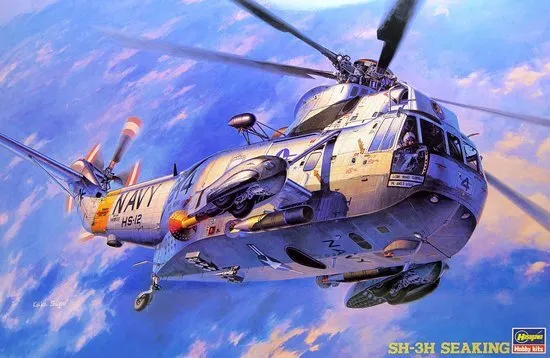 Hasegawa 07201 1:48 Sikorsky SH-3H Sea King Helicopter Plastic Model Kit