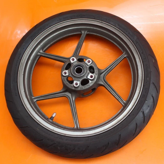 2005 2006 Kawasaki Ninja Zx6R 636 Oem Straight Front Wheel Rim W Tire